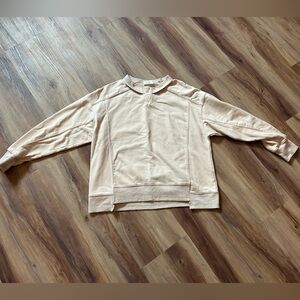 Beige Long Sleeve Sweatshirt